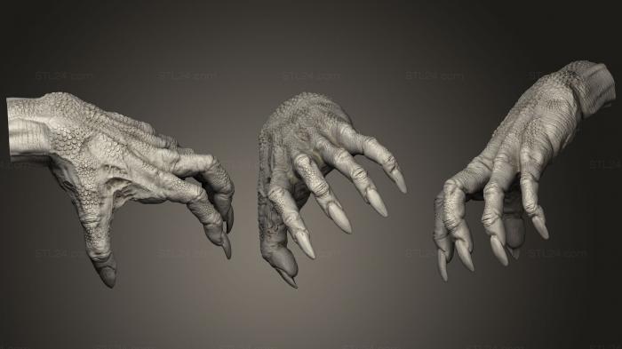 Anatomy of skeletons and skulls (Monster Hand 1, ANTM_0904) 3D models for cnc